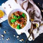 cestoviny s krevetami