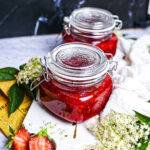 jahodovo-bazová marmeláda