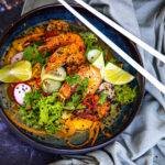 ázijský šalát s krevetami