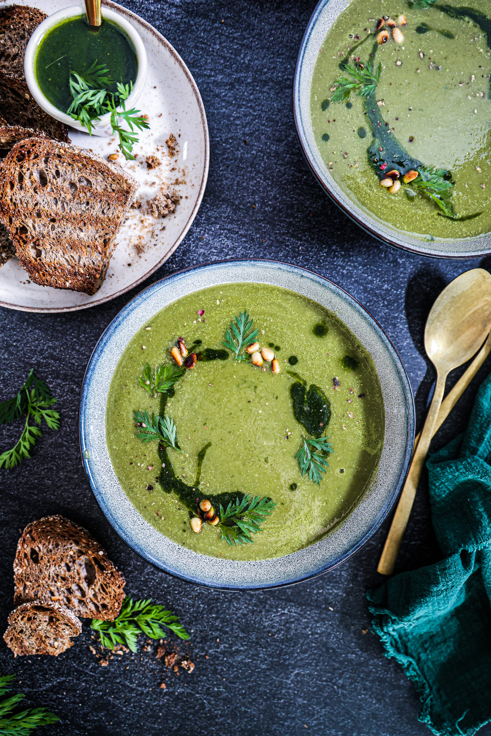 carrot green soup