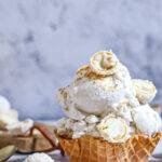 coconut ice cream with raffaello