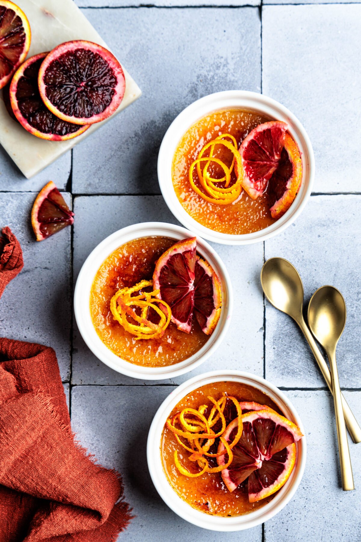 Crème Brûlée s krvavým pomarančom