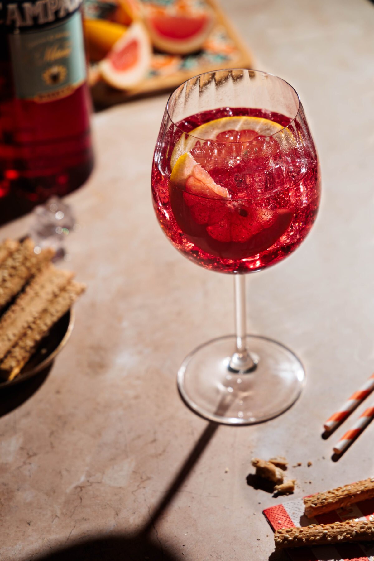 summer drink campari tonic