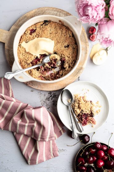 čerešňové crumble