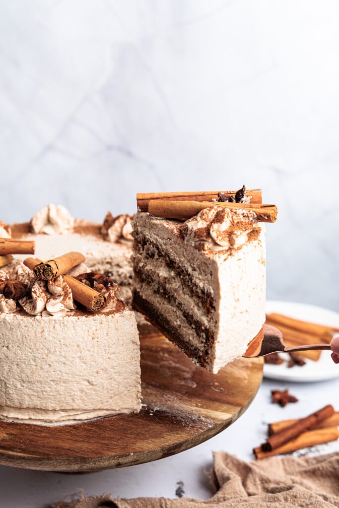 dirty chai cake